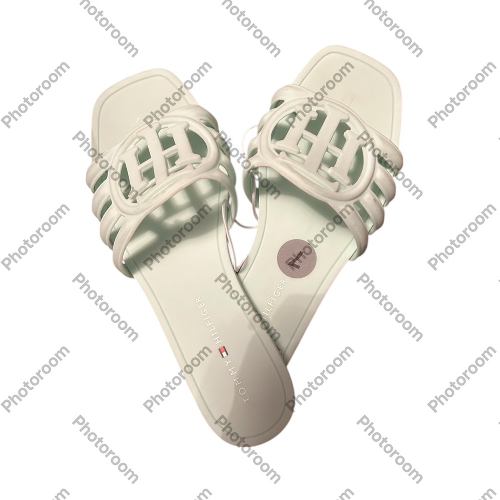 Tommy Hilfiger Jelly Slide Sandals Mint Green Women’s Size 7